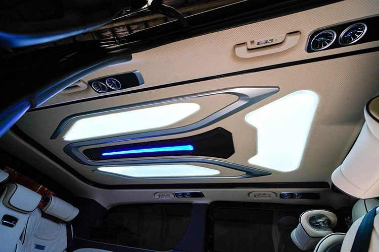 Benz van interior lighting ceiling installation renderings 2